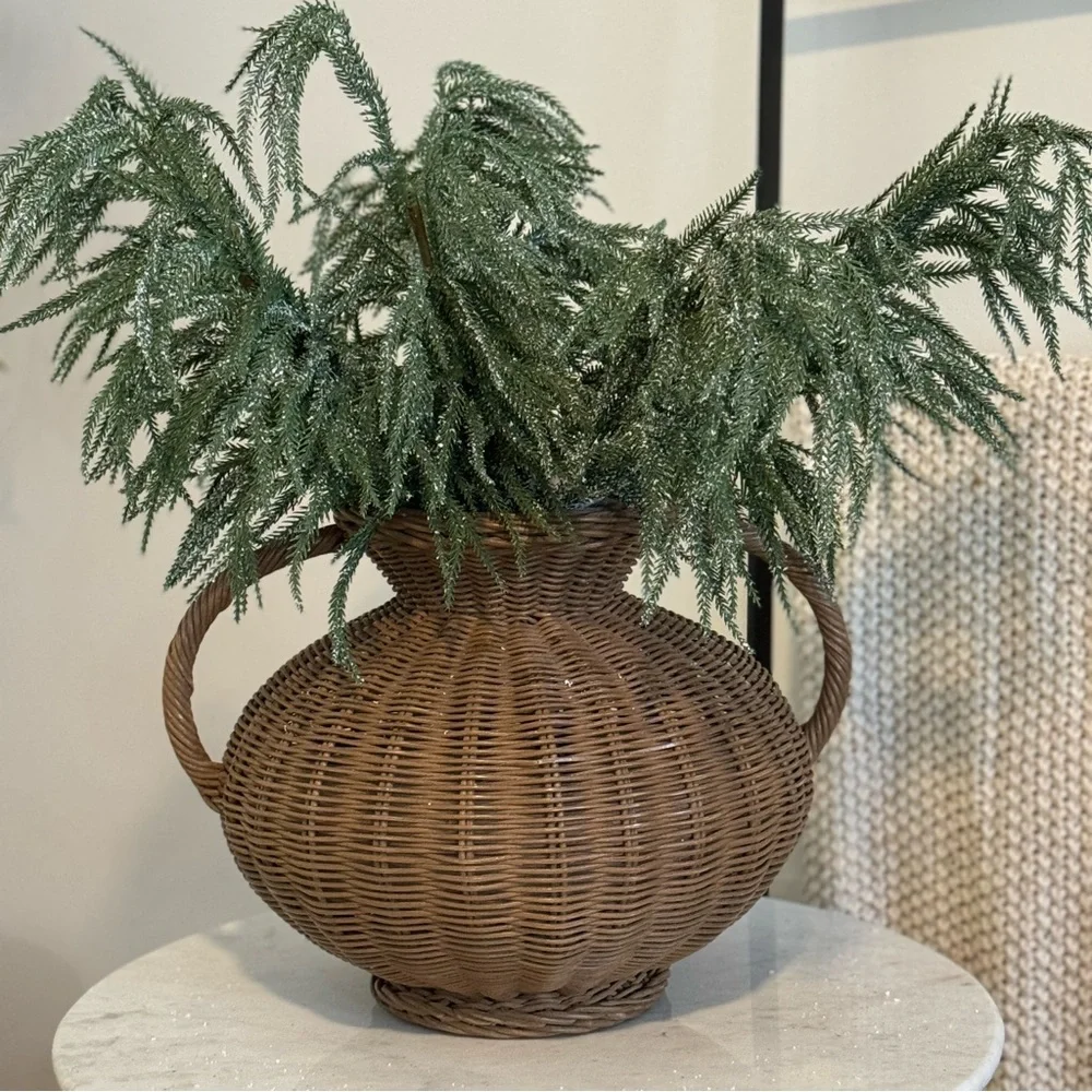 3/ My Texas House norfolk pine 24”stem Decoration, Green,..
